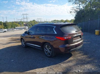 2014 INFINITI QX60 Burgundy  Gasoline 5N1AL0MM4EC552725 photo #4