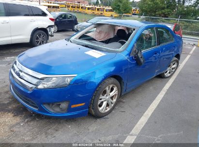 2012 FORD FUSION SE Blue  Gasoline 3FAHP0HA6CR103851 photo #3