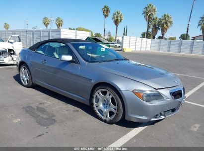 2004 BMW 645CI Silver  Gasoline WBAEK73404B320479 photo #1