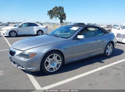 2004 BMW 645CI Silver  Gasoline WBAEK73404B320479 photo #3