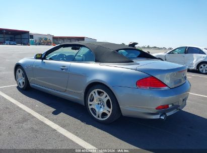 2004 BMW 645CI Silver  Gasoline WBAEK73404B320479 photo #4