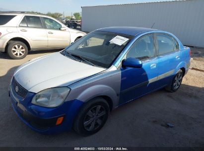 2008 KIA RIO LX Blue  Gasoline KNADE123486350902 photo #3