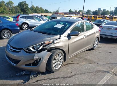 2015 HYUNDAI ELANTRA SE Gray  Gasoline 5NPDH4AE4FH599928 photo #3