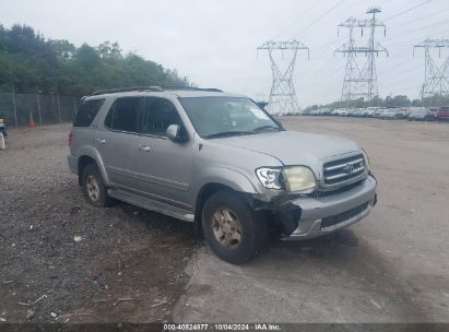 2001 TOYOTA SEQUOIA LIMITED V8 Gray  Gasoline 5TDBT48A21S035500 photo #1