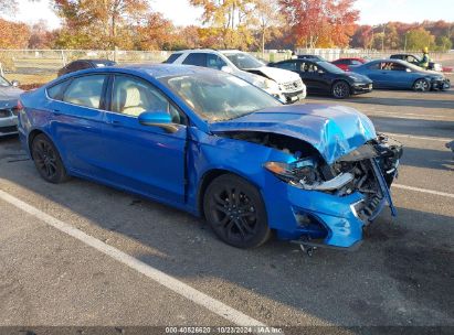 2020 FORD FUSION SE Blue  Gasoline 3FA6P0HD0LR217491 photo #1