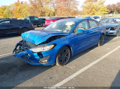 2020 FORD FUSION SE Blue  Gasoline 3FA6P0HD0LR217491 photo #3