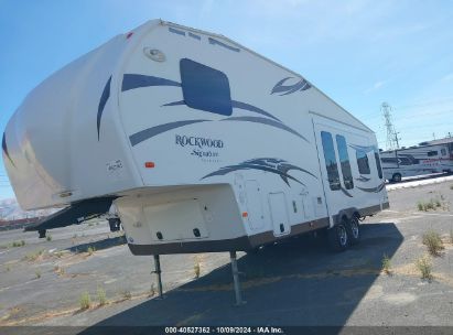 2014 FOREST RIVER ROCKWOOD SIGNATURE 5TH WHEEL TRAVEL TRAILER White  Other 4X4FRLE29E1859501 photo #3