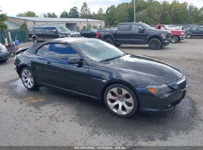 2005 BMW 645CI Black  Gasoline WBAEK73445B328585 photo #1