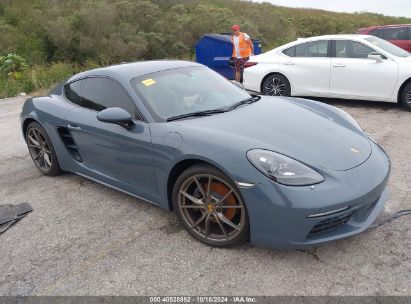 2018 PORSCHE 718 CAYMAN Blue  Gasoline WP0AA2A80JK261619 photo #1