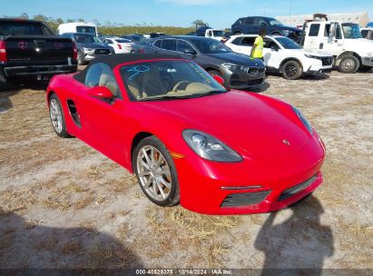 2017 PORSCHE 718 BOXSTER Red  Gasoline WP0CA2A89HS220599 photo #1