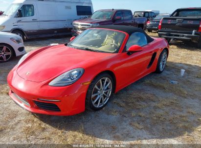 2017 PORSCHE 718 BOXSTER Red  Gasoline WP0CA2A89HS220599 photo #3