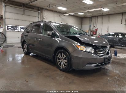 2014 HONDA ODYSSEY EX-L Gray  Gasoline 5FNRL5H66EB026194 photo #1