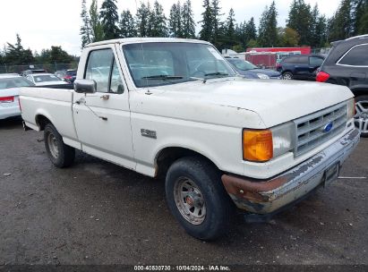 1990 FORD F150 White  Gasoline 2FTDF15Y5LCA73284 photo #1