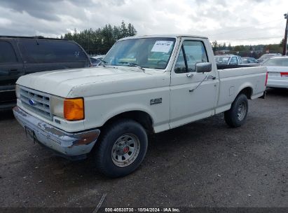 1990 FORD F150 White  Gasoline 2FTDF15Y5LCA73284 photo #3