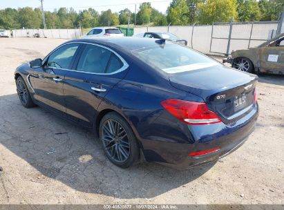 2019 GENESIS G70 2.0T ADVANCED Blue  Gasoline KMTG34LA8KU031852 photo #4