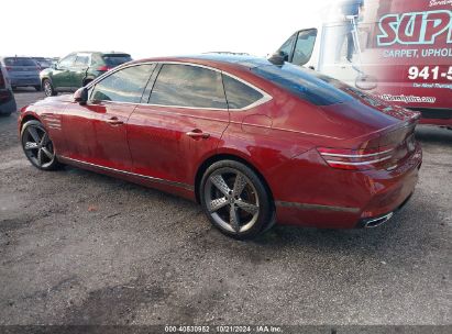 2023 GENESIS G80 3.5T SPORT AWD Burgundy  Gasoline KMTGB4SD4PU185089 photo #4