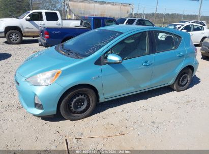 2012 TOYOTA PRIUS C ONE Blue  Hybrid JTDKDTB37C1002106 photo #3