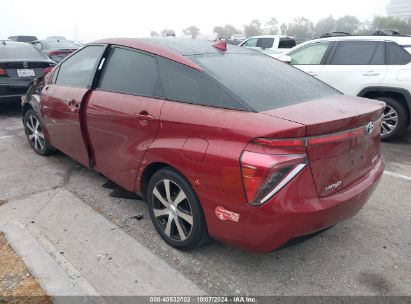 2017 TOYOTA MIRAI Burgundy  Other JTDBVRBD3HA001776 photo #4