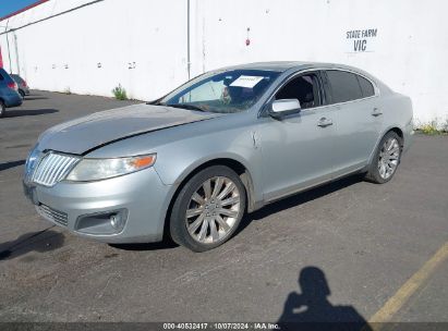 2009 LINCOLN MKS Silver  Gasoline 1LNHM94R39G612875 photo #3