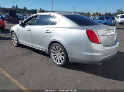 2009 LINCOLN MKS Silver  Gasoline 1LNHM94R39G612875 photo #4