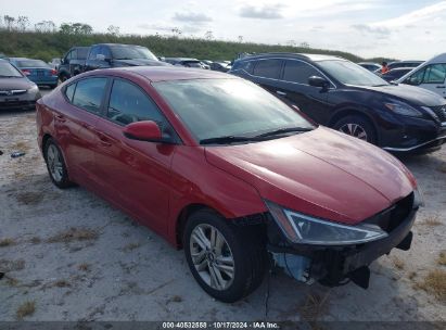 2020 HYUNDAI ELANTRA SEL Red  Gasoline KMHD84LF4LU043069 photo #1