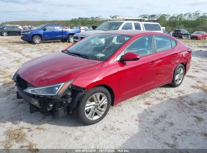 2020 HYUNDAI ELANTRA SEL Red  Gasoline KMHD84LF4LU043069 photo #3