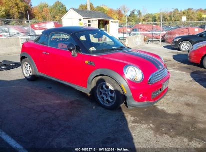 2014 MINI COUPE COOPER Red  Gasoline WMWSX1C53ET507950 photo #1