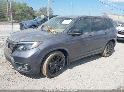 2020 HONDA PASSPORT AWD SPORT Gray  Gasoline 5FNYF8H26LB000435 photo #3