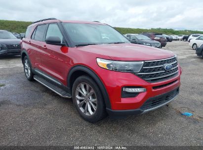 2021 FORD EXPLORER XLT Red  Gasoline 1FMSK8DH8MGB58712 photo #1