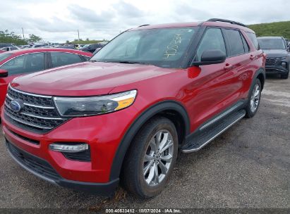 2021 FORD EXPLORER XLT Red  Gasoline 1FMSK8DH8MGB58712 photo #3