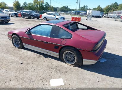 1987 PONTIAC FIERO GT Red  Gasoline 1G2PG1195HP238057 photo #4