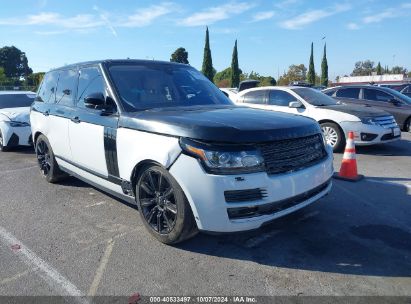 2017 LAND ROVER RANGE ROVER 3.0L V6 TURBOCHARGED DIESEL HSE TD6 White  Diesel SALGS2FK8HA326995 photo #1