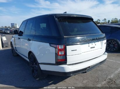 2017 LAND ROVER RANGE ROVER 3.0L V6 TURBOCHARGED DIESEL HSE TD6 White  Diesel SALGS2FK8HA326995 photo #4