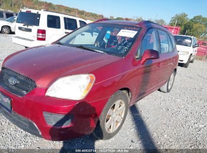 2007 KIA RONDO LX Red  Gasoline KNAFG525377089086 photo #3