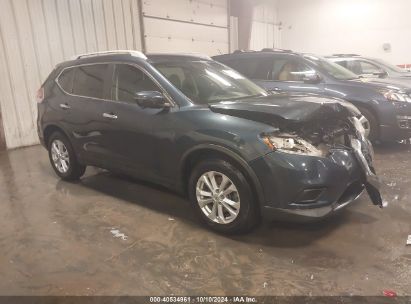 2016 NISSAN ROGUE S/SL/SV Blue  Gasoline 5N1AT2MNXGC760390 photo #1