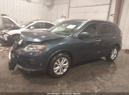 2016 NISSAN ROGUE S/SL/SV Blue  Gasoline 5N1AT2MNXGC760390 photo #3