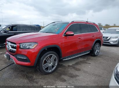 2020 MERCEDES-BENZ GLS 450 4MATIC Burgundy  Gasoline 4JGFF5KE2LA268203 photo #3