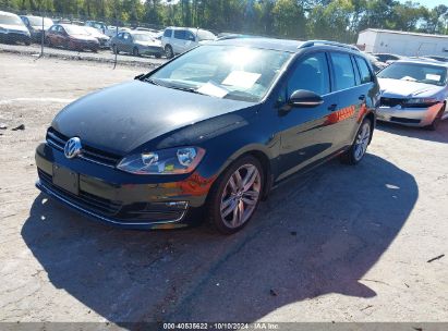 2015 VOLKSWAGEN GOLF SPORTWAGEN TDI SEL 4-DOOR Black  Diesel 3VWCA7AU4FM511881 photo #3