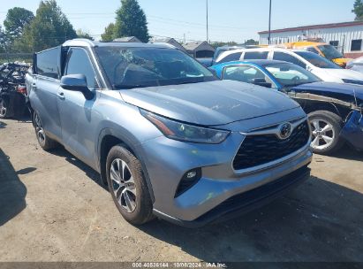 2021 TOYOTA HIGHLANDER XLE Light Blue  Gasoline 5TDGZRBHXMS095245 photo #1