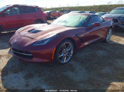 2016 CHEVROLET CORVETTE STINGRAY Z51 Red  Gasoline 1G1YK2D79G5105710 photo #3