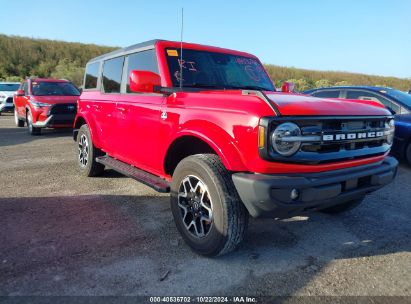 2022 FORD BRONCO OUTER BANKS Red  Gasoline 1FMDE5BH7NLA89196 photo #1