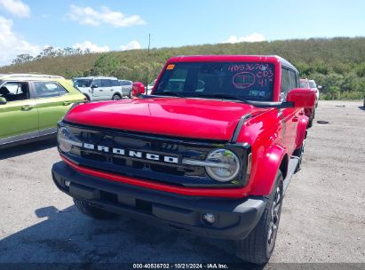 2022 FORD BRONCO OUTER BANKS Red  Gasoline 1FMDE5BH7NLA89196 photo #3