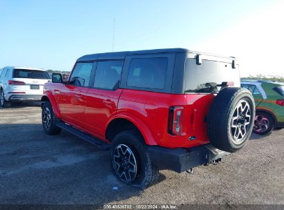 2022 FORD BRONCO OUTER BANKS Red  Gasoline 1FMDE5BH7NLA89196 photo #4