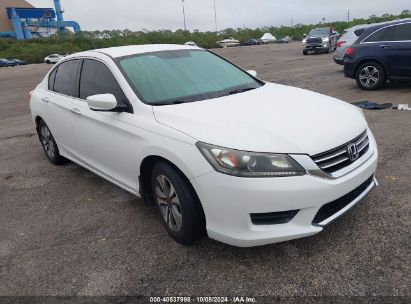 2013 HONDA ACCORD LX White  Gasoline 1HGCR2F35DA200227 photo #1