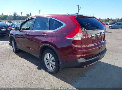 2013 HONDA CR-V EX-L Burgundy  Gasoline 5J6RM4H71DL014119 photo #4