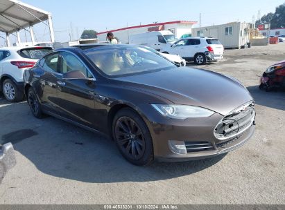 2013 TESLA MODEL S Brown  Electric 5YJSA1DN6DFP23022 photo #1