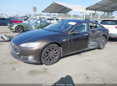 2013 TESLA MODEL S Brown  Electric 5YJSA1DN6DFP23022 photo #3