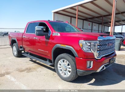 2022 GMC SIERRA 2500HD 4WD  STANDARD BED DENALI Burgundy  Gasoline 1GT49RE76NF266063 photo #1