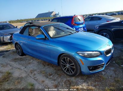 2019 BMW 230I Blue  Gasoline WBA2M7C51KVD51938 photo #1