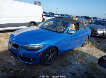 2019 BMW 230I Blue  Gasoline WBA2M7C51KVD51938 photo #3